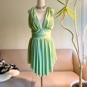 Fairy Green Halter Dress